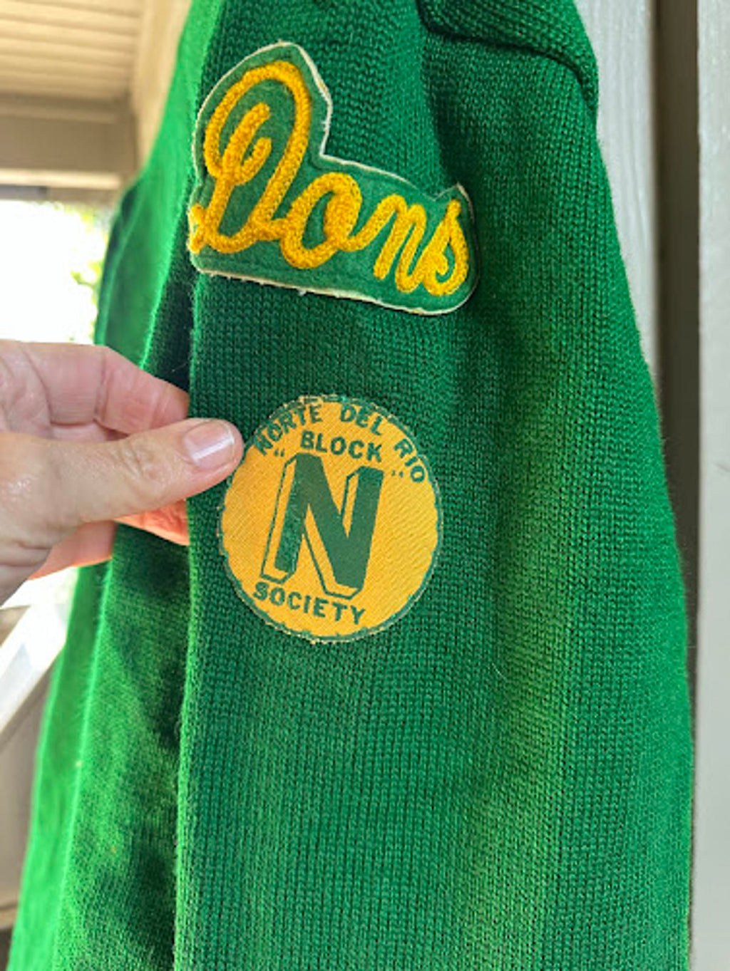 Vintage 60s Lions Varsity Letterman Cardigan