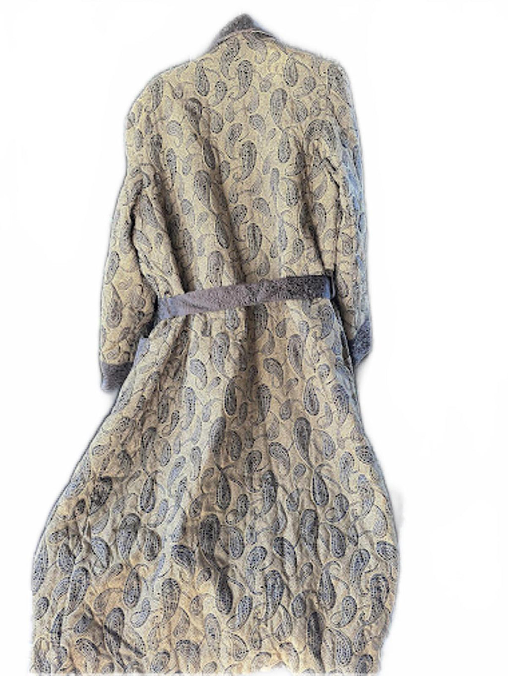 Vintage Paisley Quilted Robe Hong Kong L