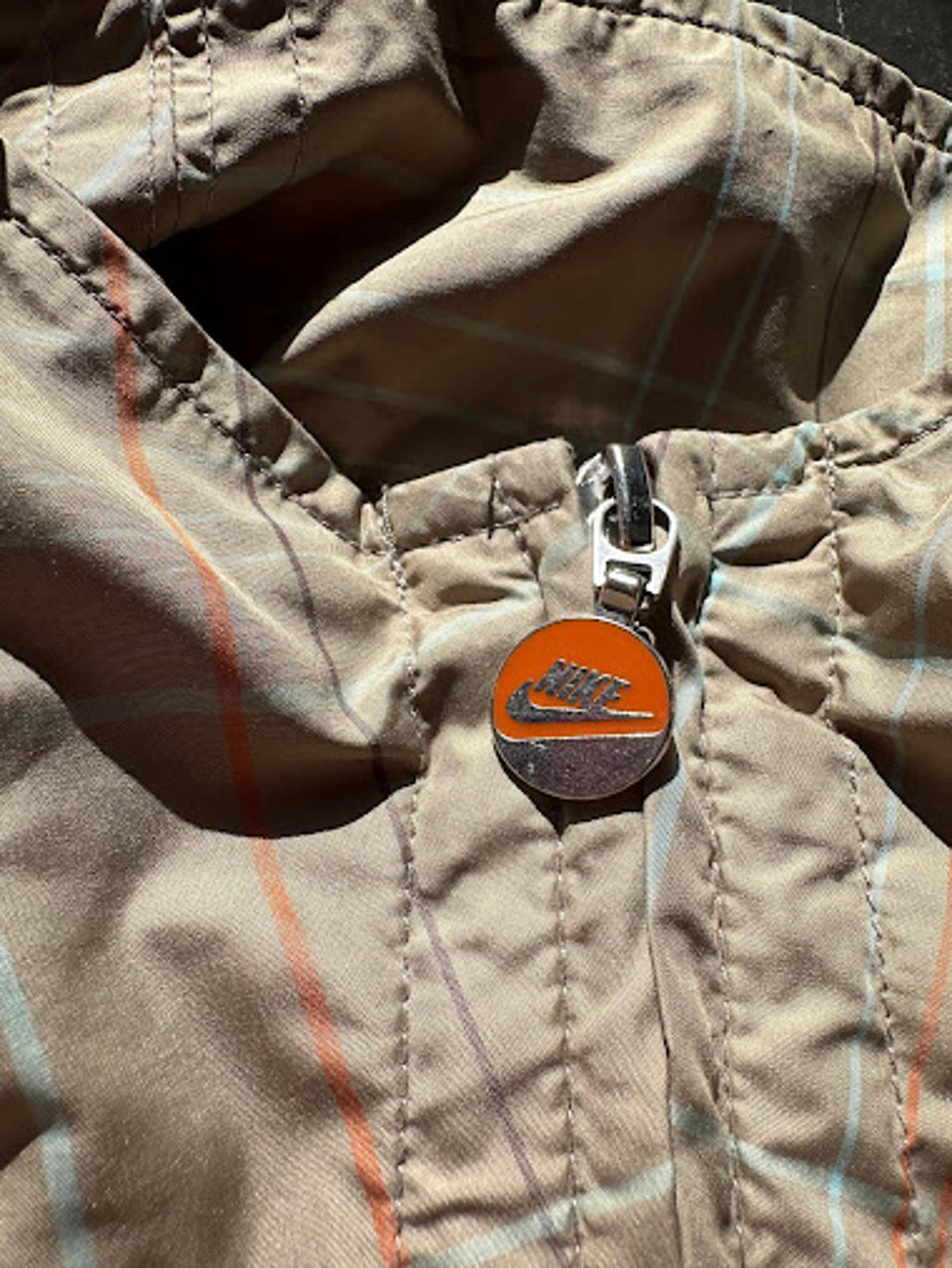 Nike Plaid Windbreaker Jacket M