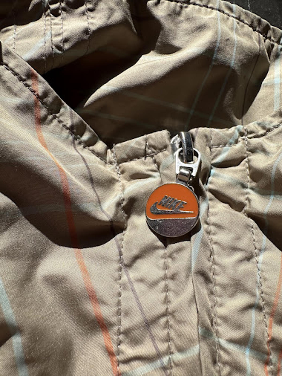 Nike Plaid Windbreaker Jacket M