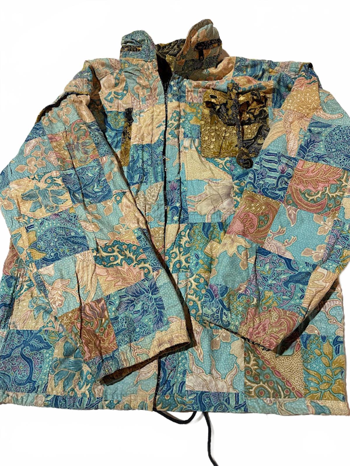 Vintage Reversible Batik Patchwork Jacket