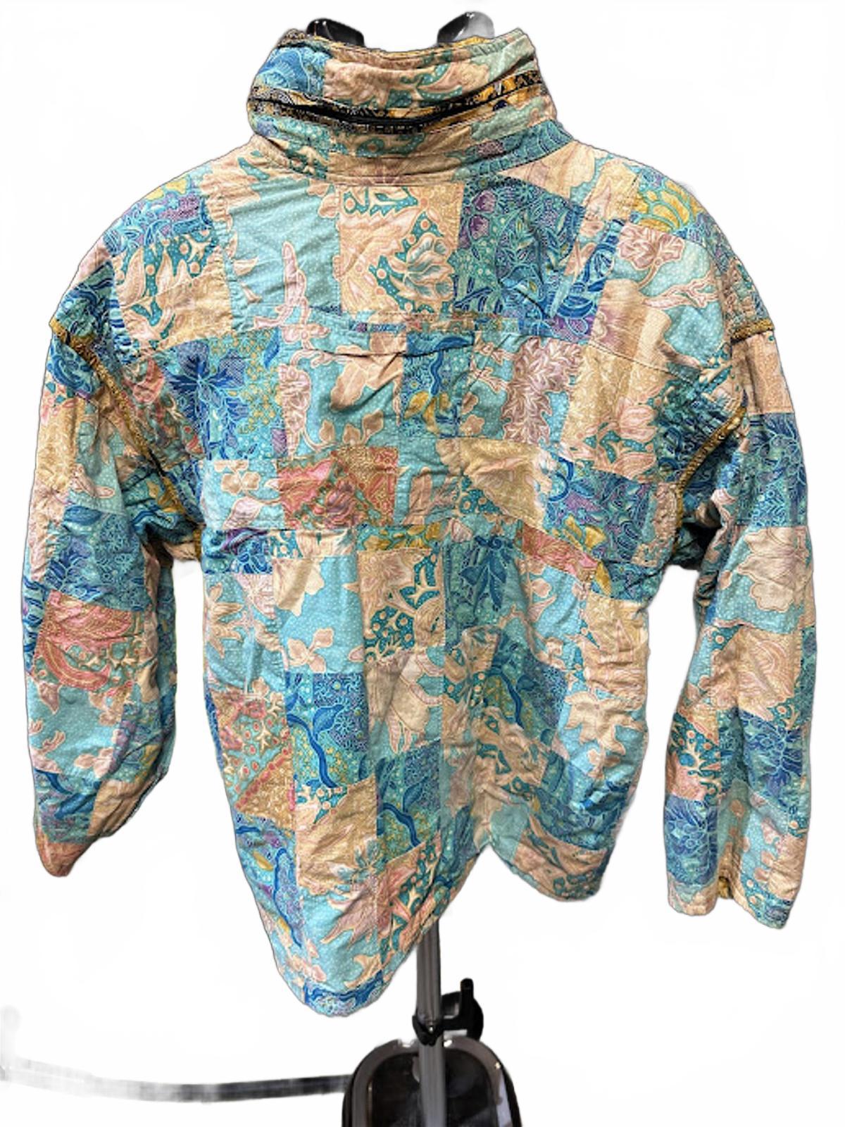 Vintage Reversible Batik Patchwork Jacket