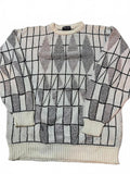 Ellis Island USA Geometric Knit Sweater M