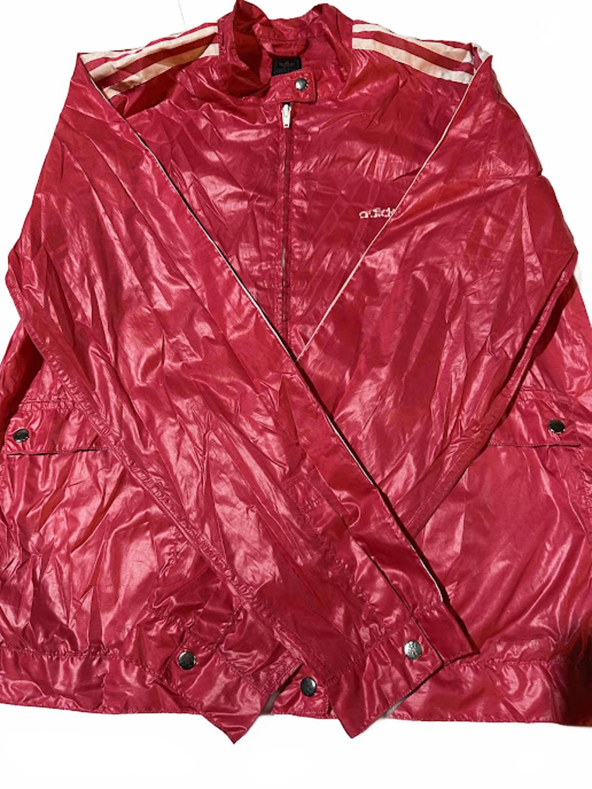 Vintage Adidas 3 Stripe Windbreaker Hot Pink L