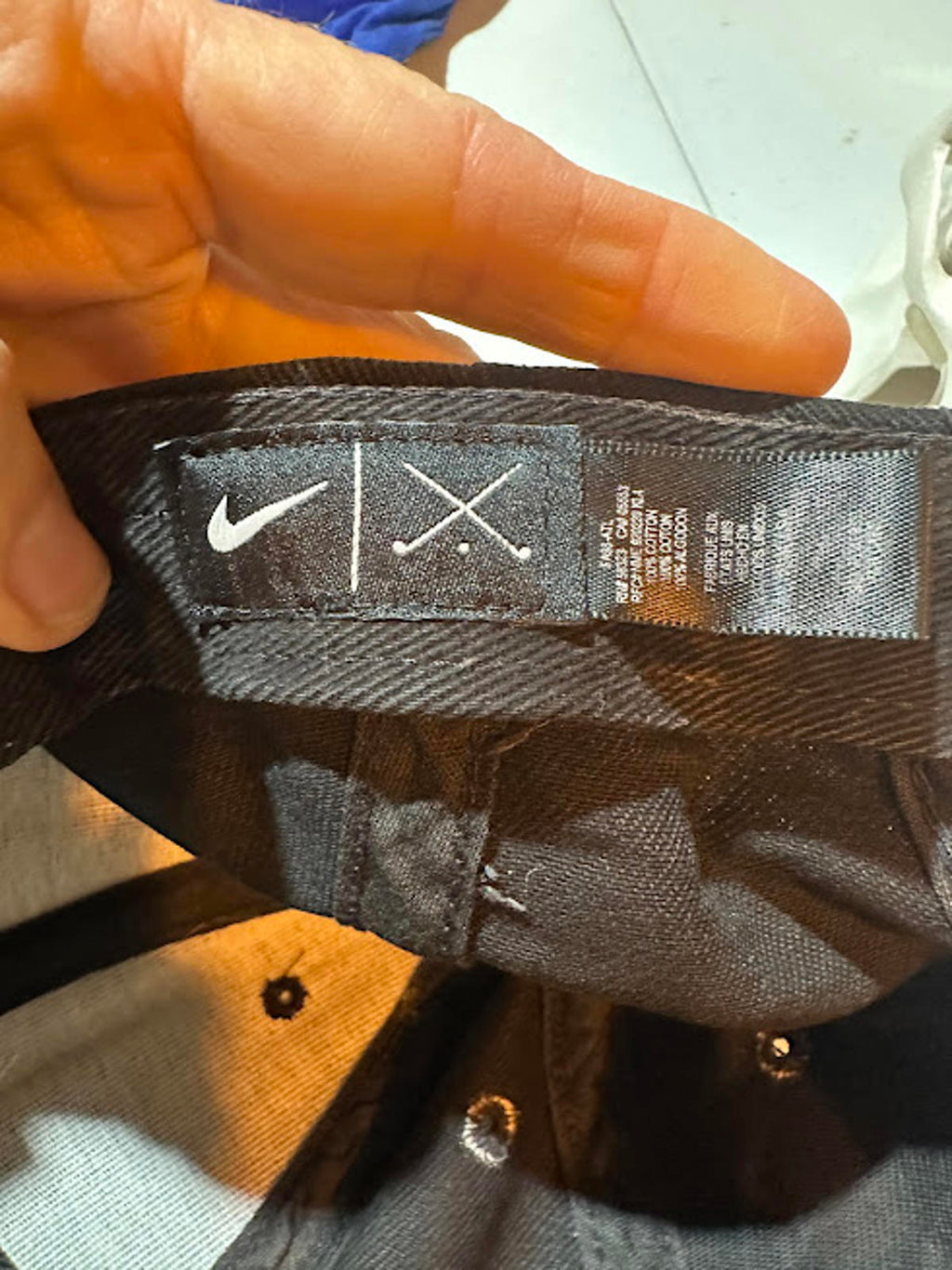 Nike Black Swoosh Strapback Hat