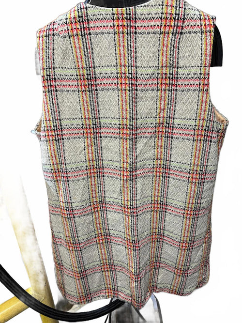 Ample Togs CA Plaid Tweed Vest