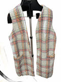 Ample Togs CA Plaid Tweed Vest