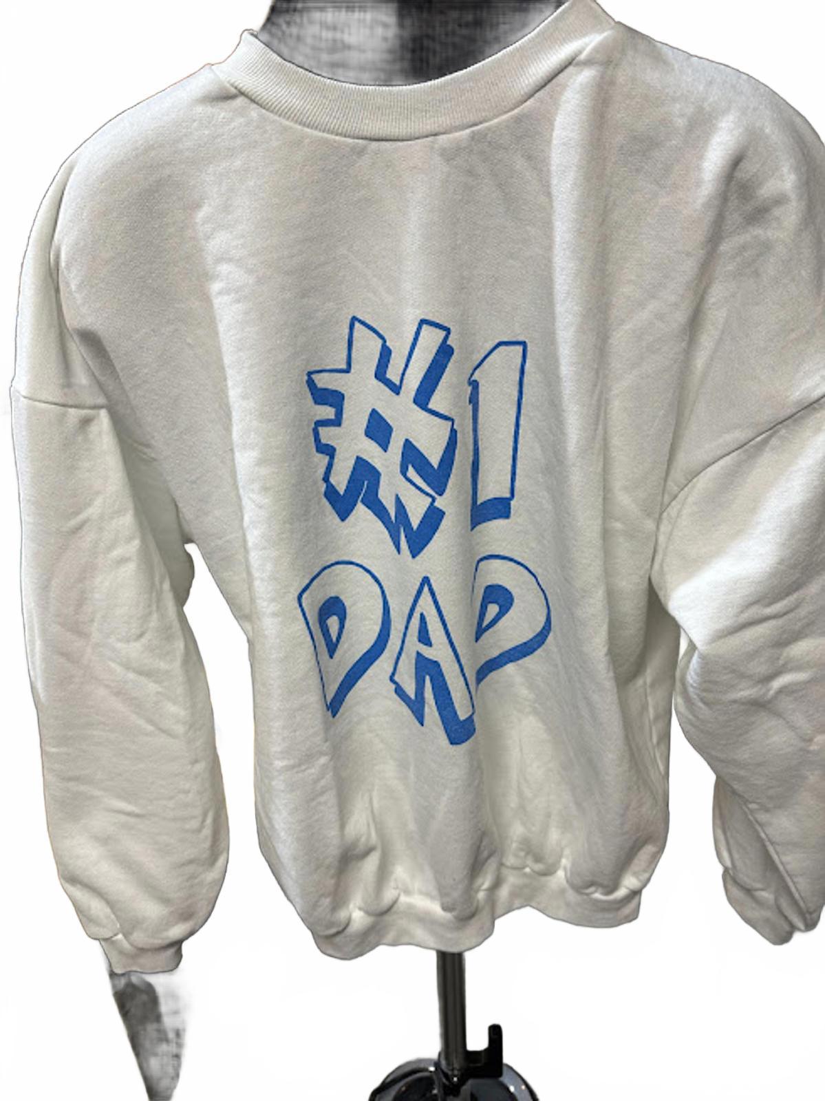 Vintage #1 Dad Graphic Sweatshirt L