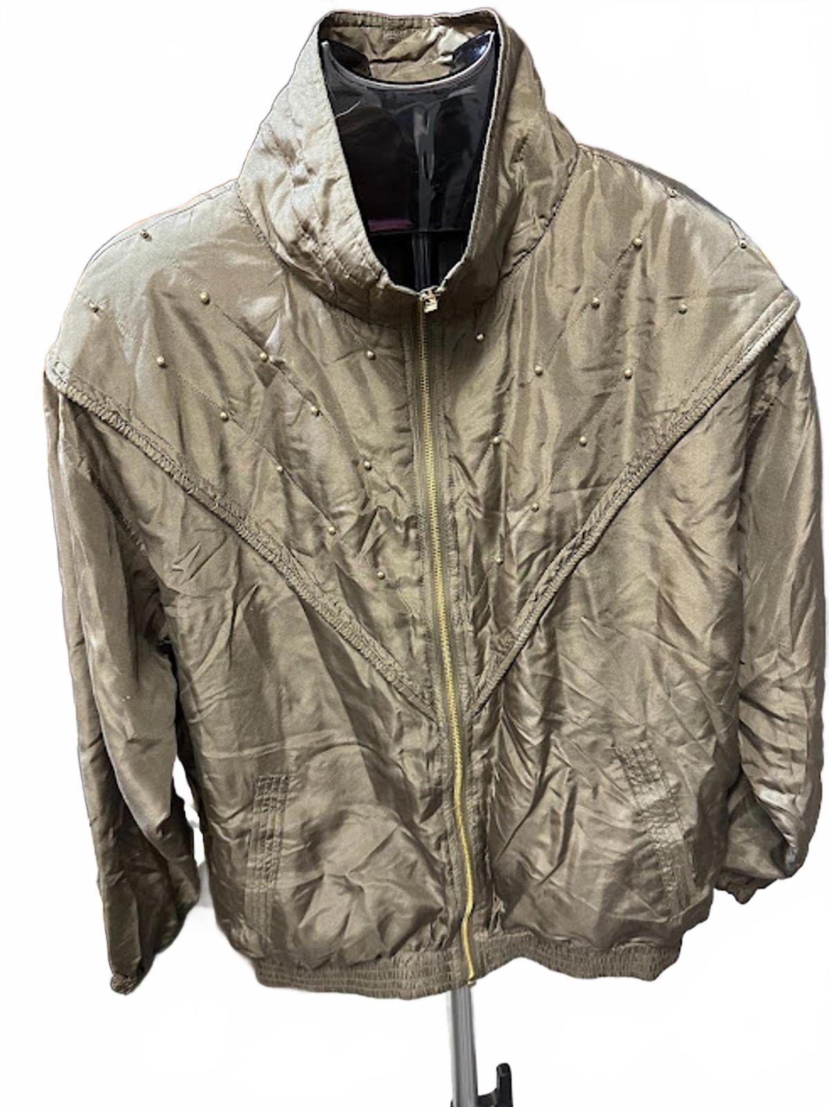 EVR Silk Bomber Jacket Studded M