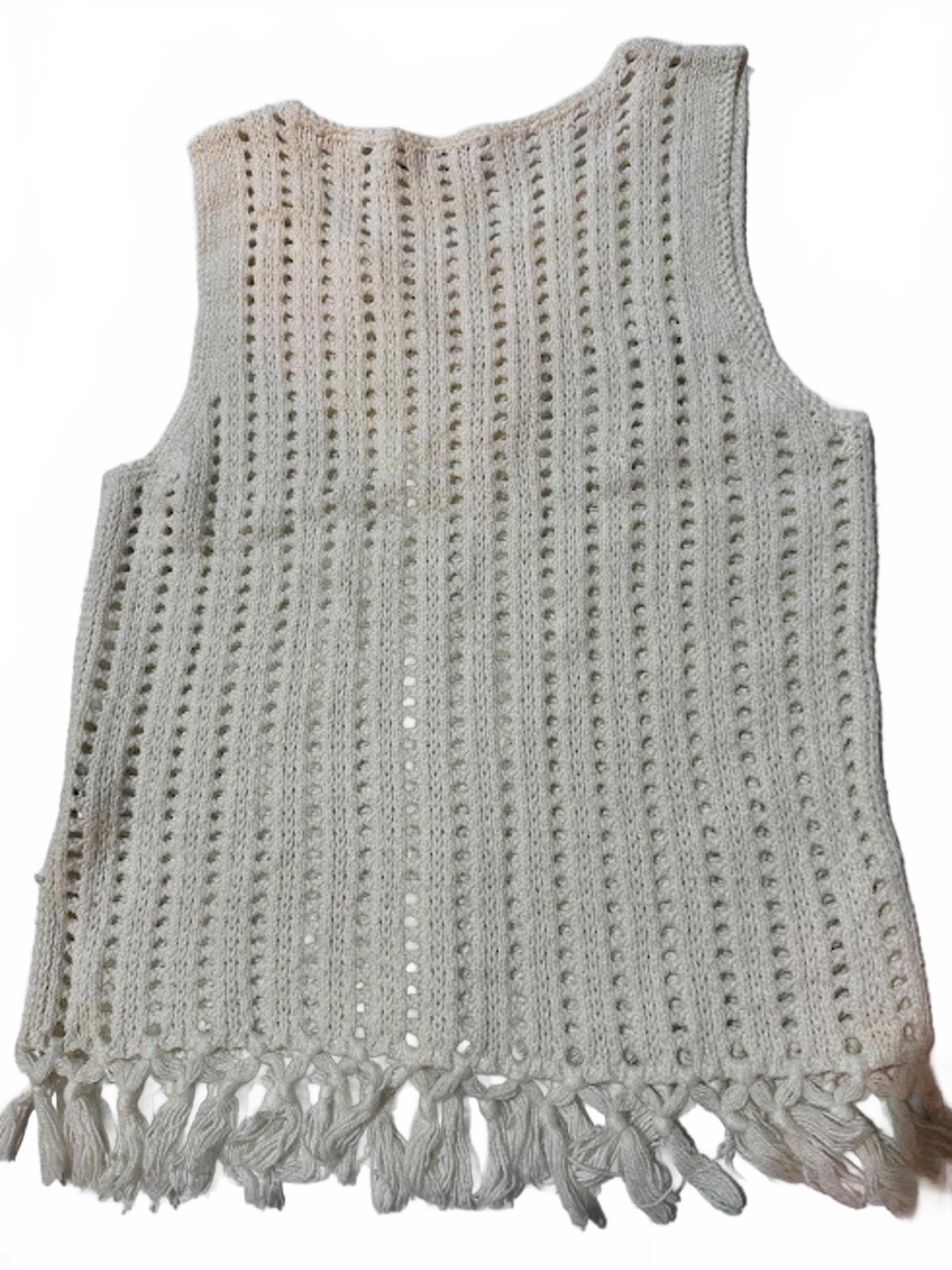 Madewell Fringe Knit Tank Small