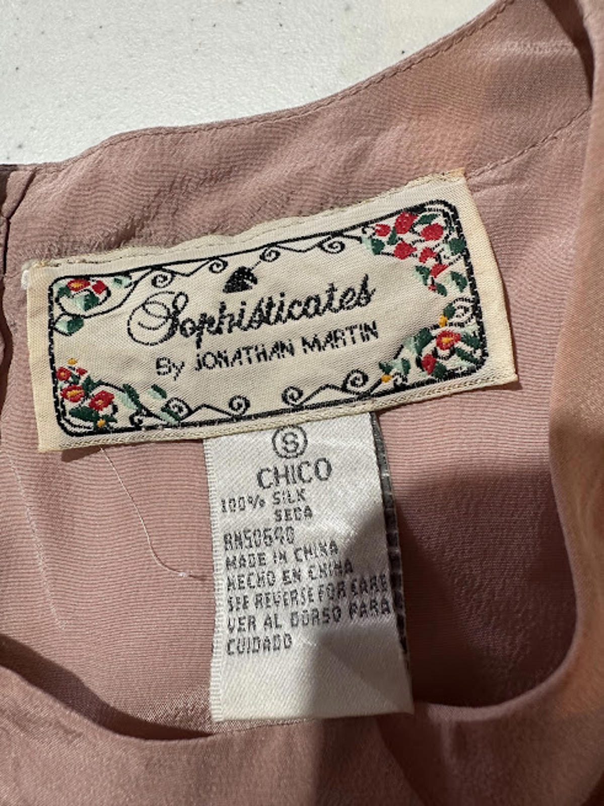 Jonathan Martin Silk Blouse Chico S