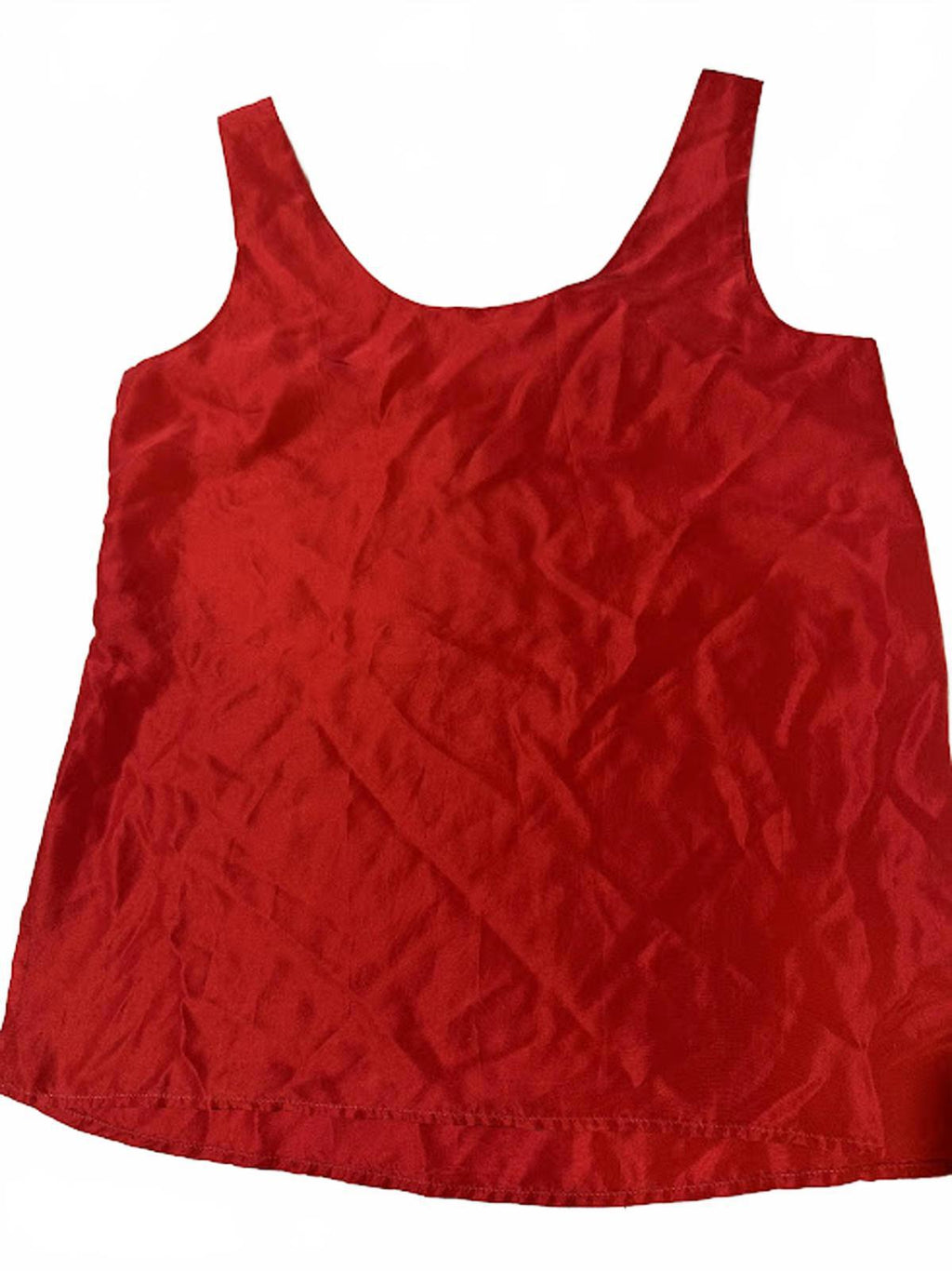 Express 100% Silk Red Tank XS