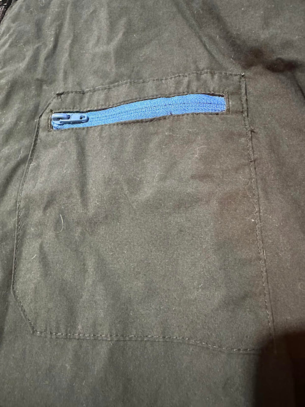M.M Black Zip Jacket Blue Pocket M