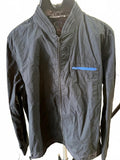 M.M Black Zip Jacket Blue Pocket M