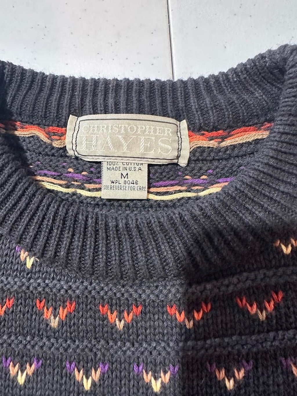 Christopher Hayes USA Cotton Sweater M