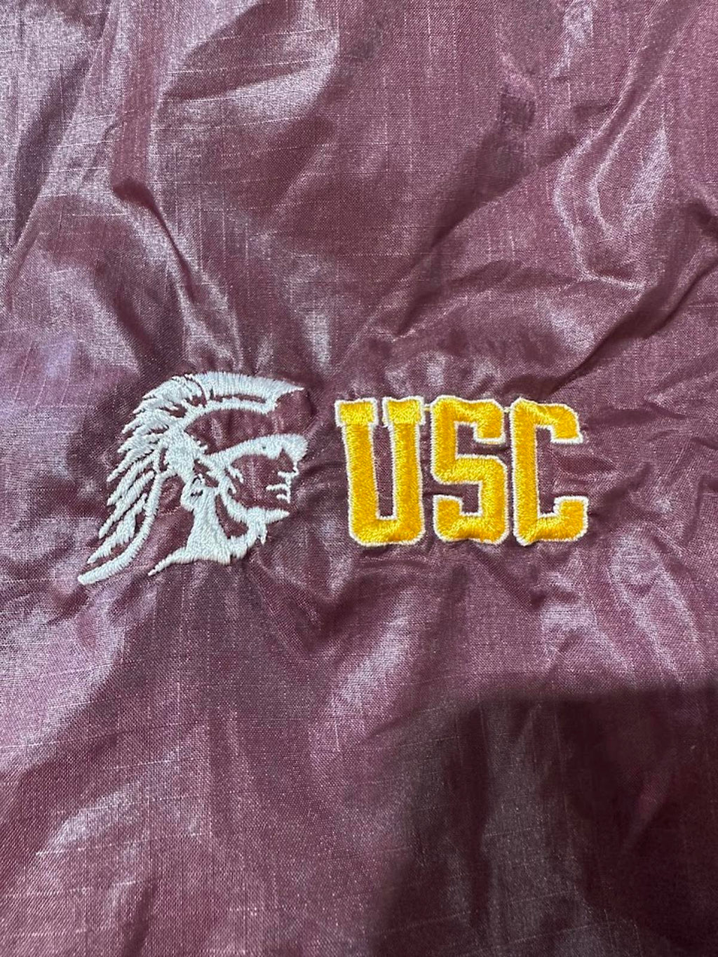 Vintage USC Trojans Nylon Pullover L