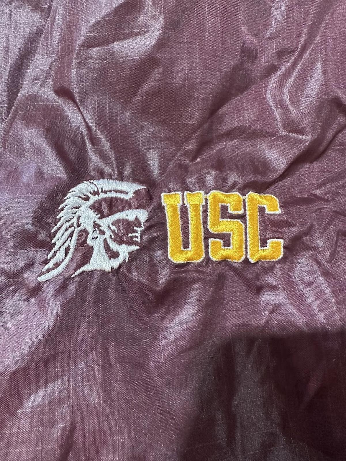 Vintage USC Trojans Nylon Pullover L