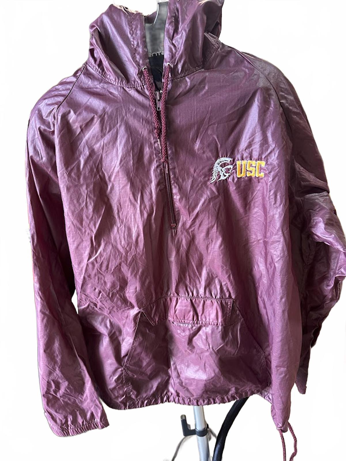 Vintage USC Trojans Nylon Pullover L