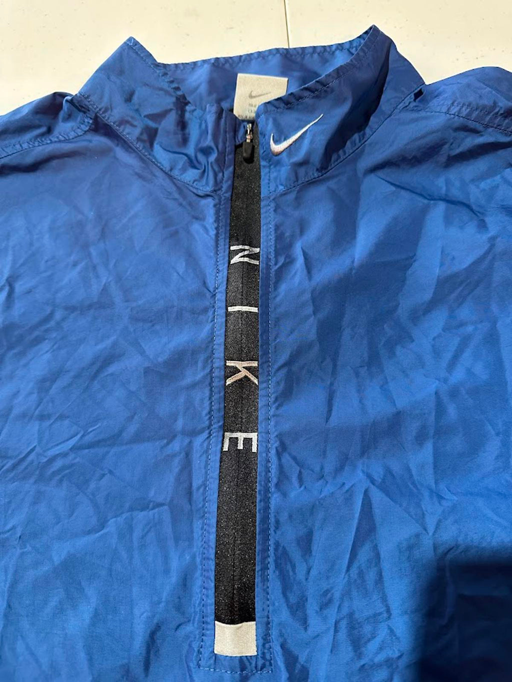 Nike Blue 1/4 Zip Windbreaker XL