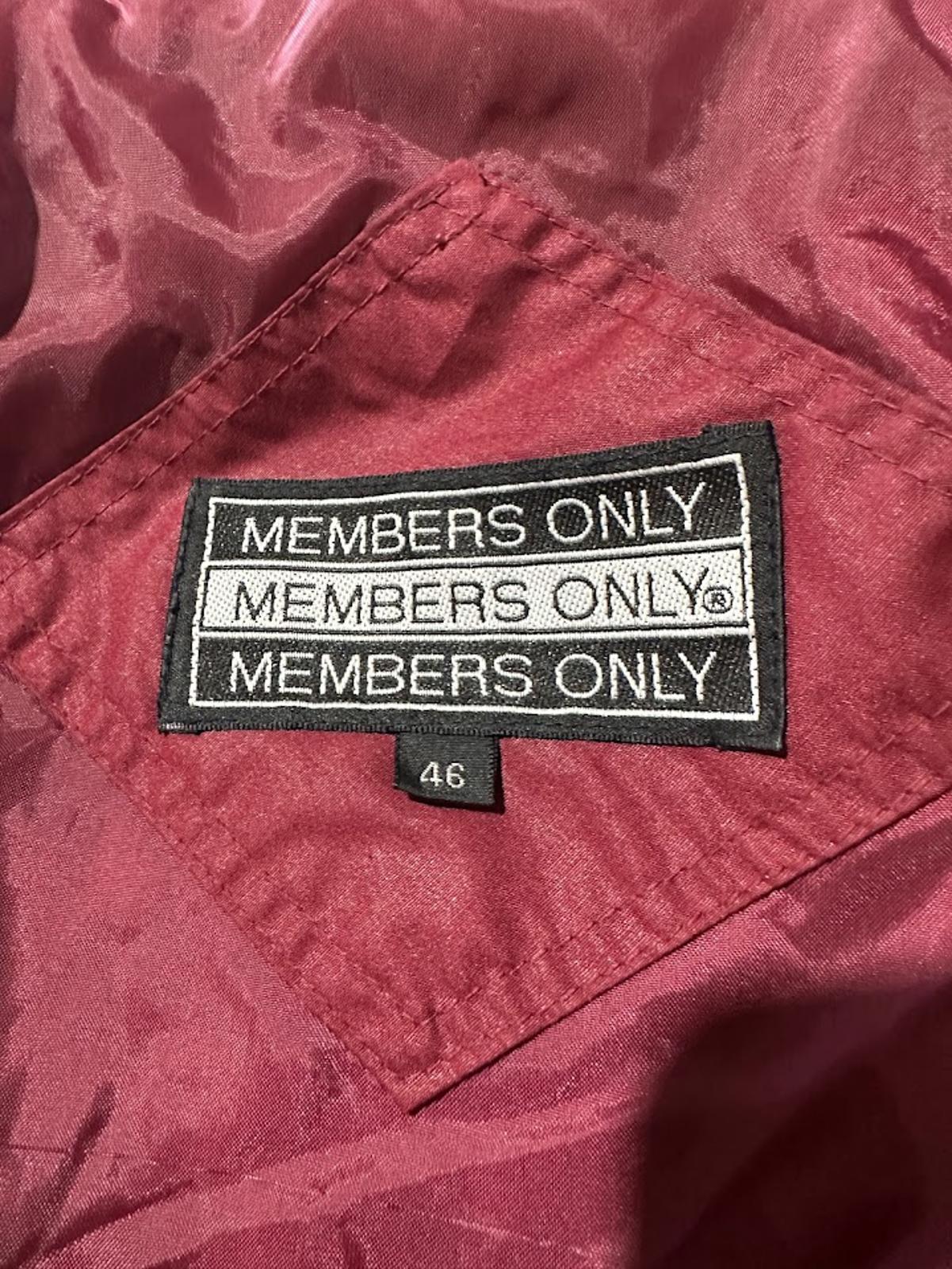 Vintage Members Only Jacket Size 46