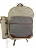 4-Person Canvas Picnic Backpack Set  New without tags