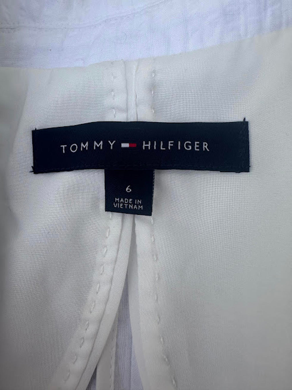 Tommy Hilfiger White Piped Blazer 6