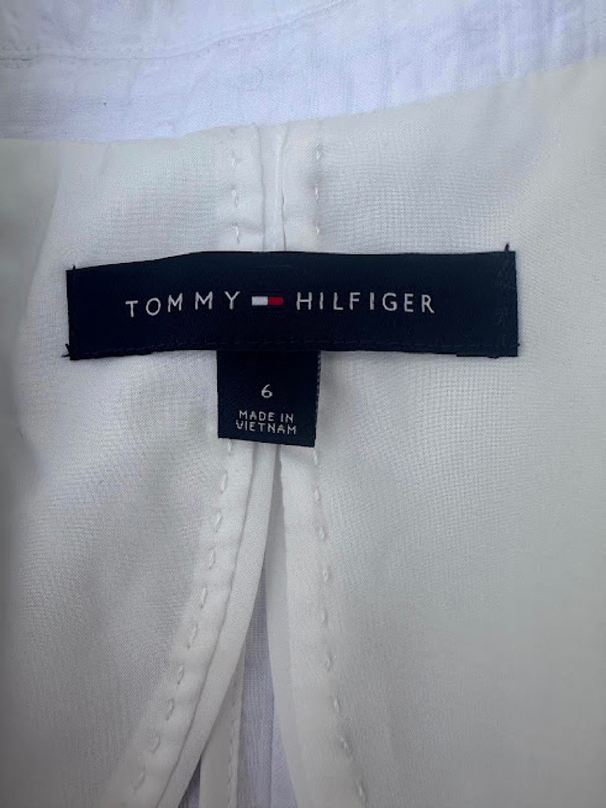 Tommy Hilfiger White Piped Blazer 6