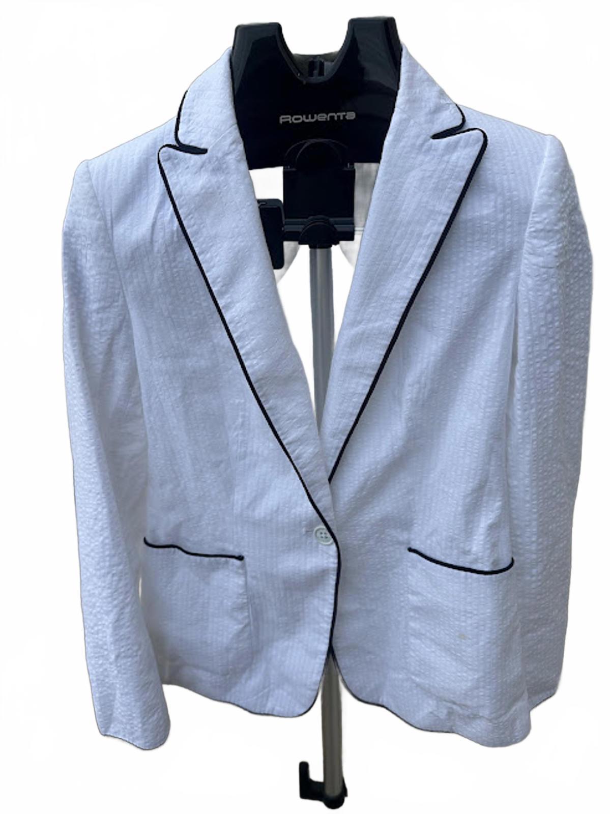 Tommy Hilfiger White Piped Blazer 6