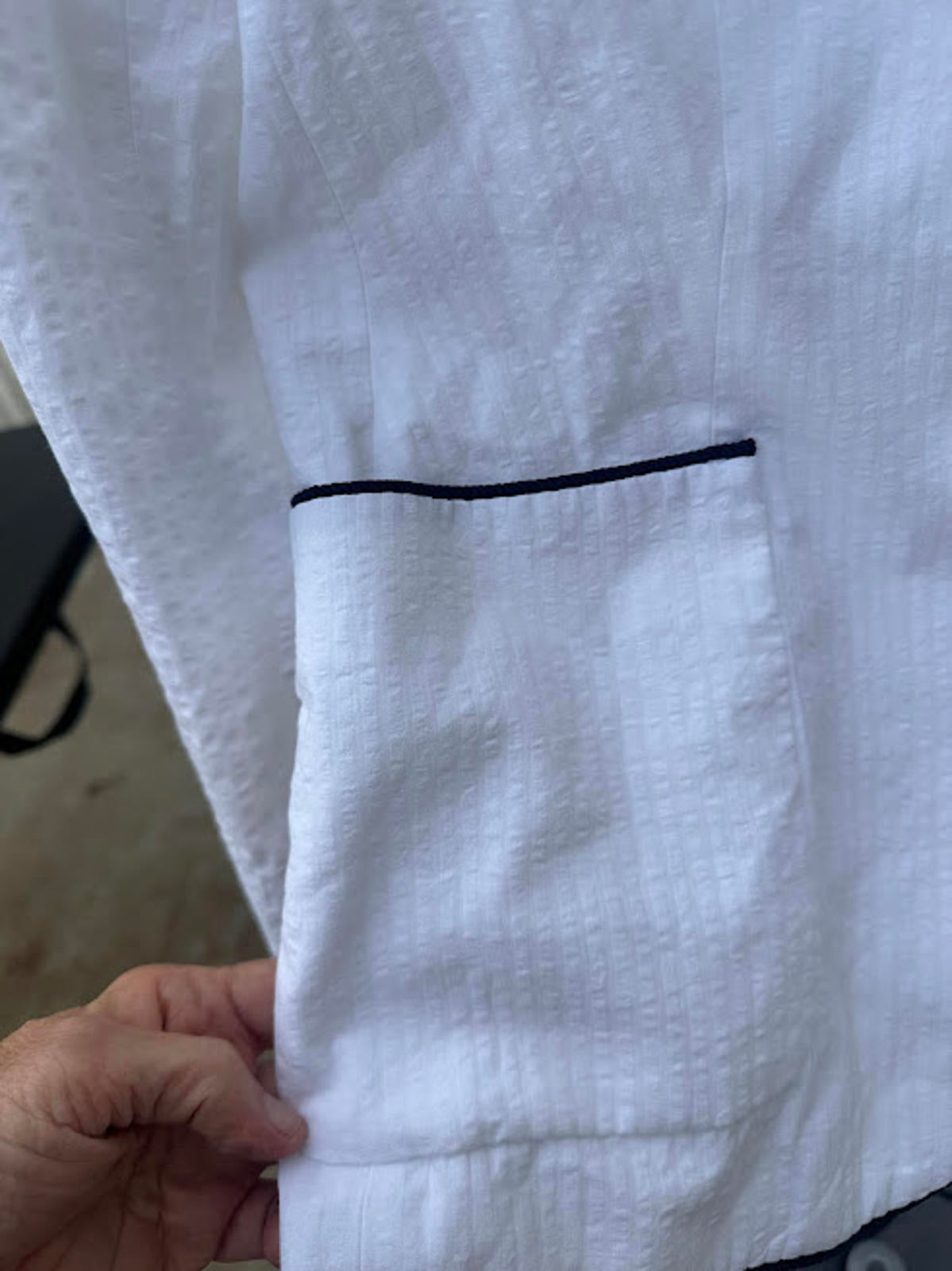 Tommy Hilfiger White Piped Blazer 6