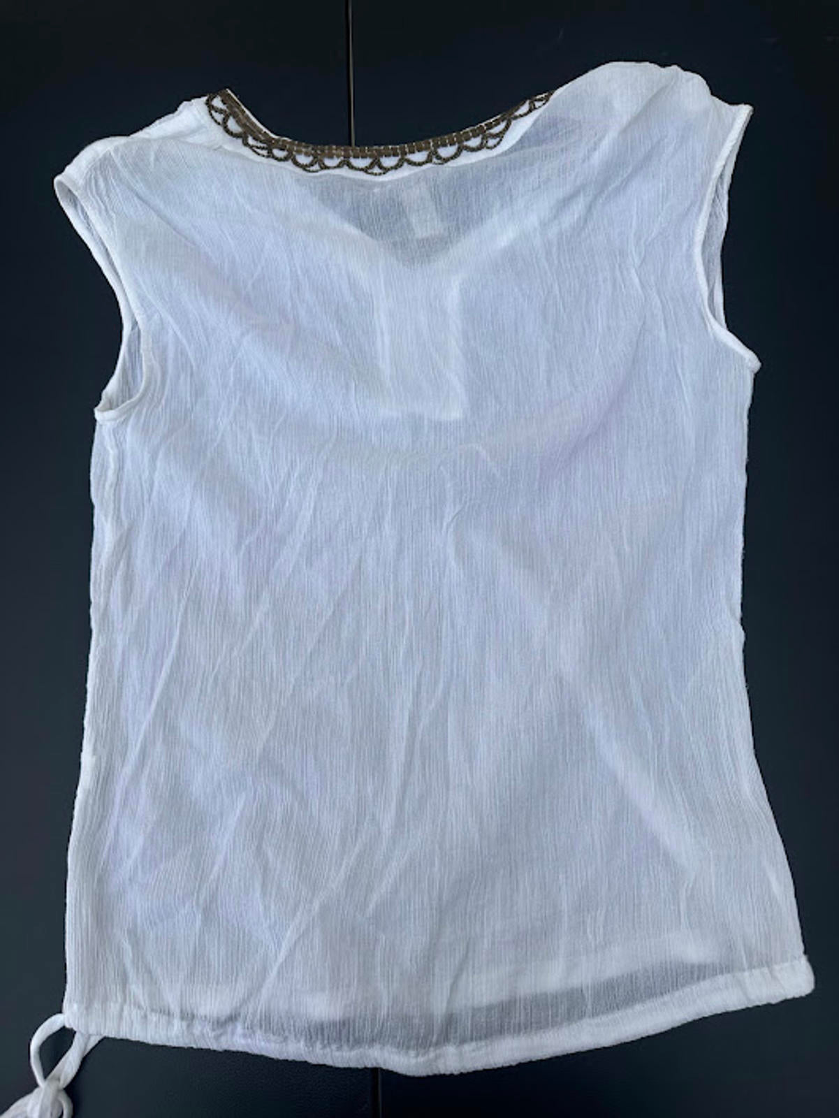 Lucky Brand Boho Beaded Top M