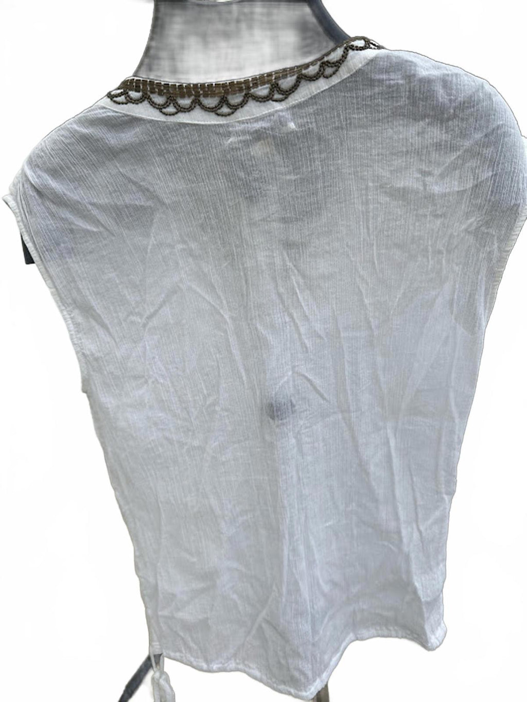 Lucky Brand Boho Beaded Top M