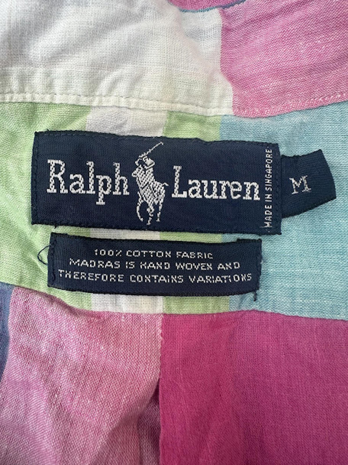 Ralph Lauren Madras Shirt M Singapore