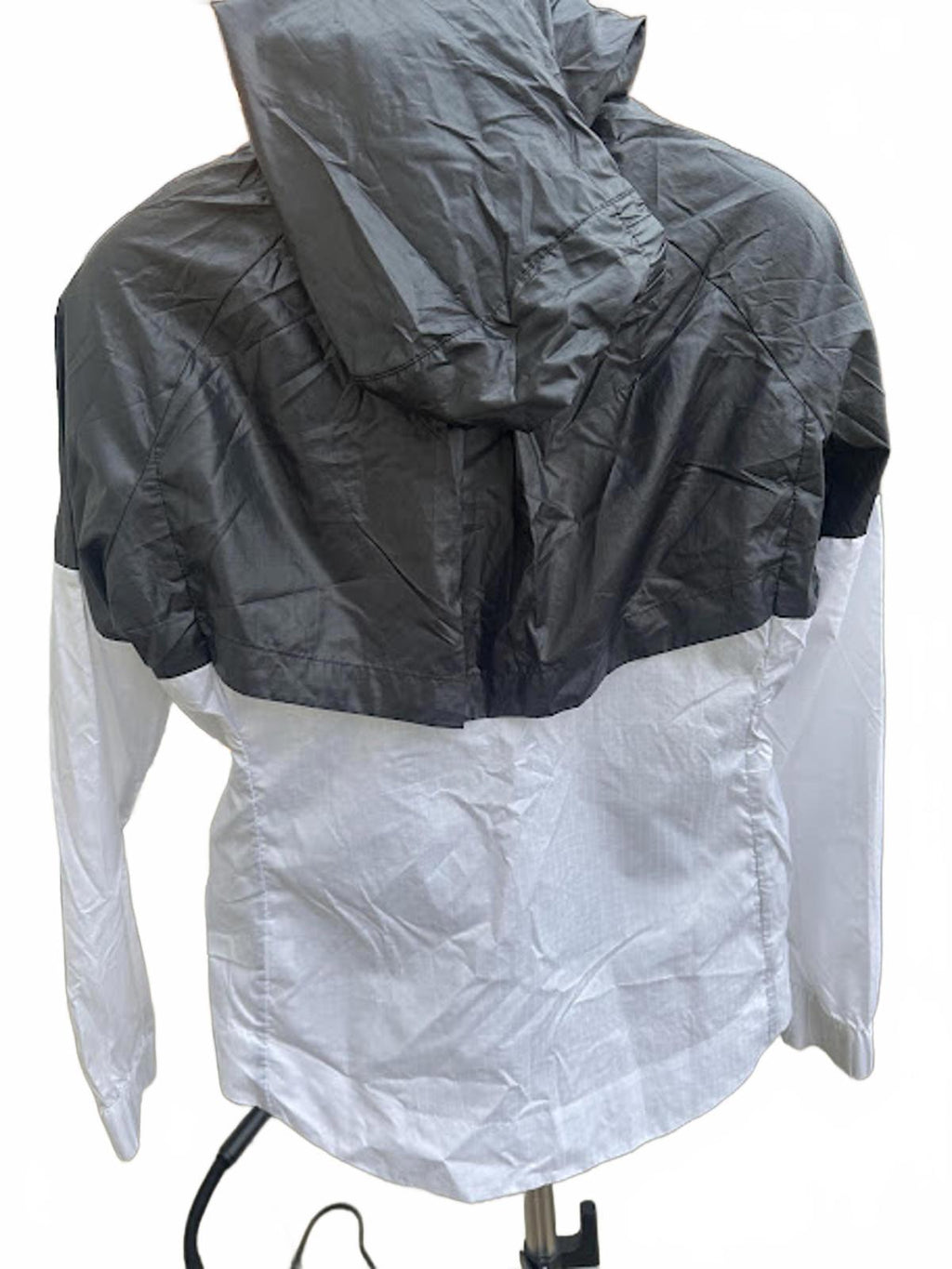 Nike Black White Hooded Windbreaker S