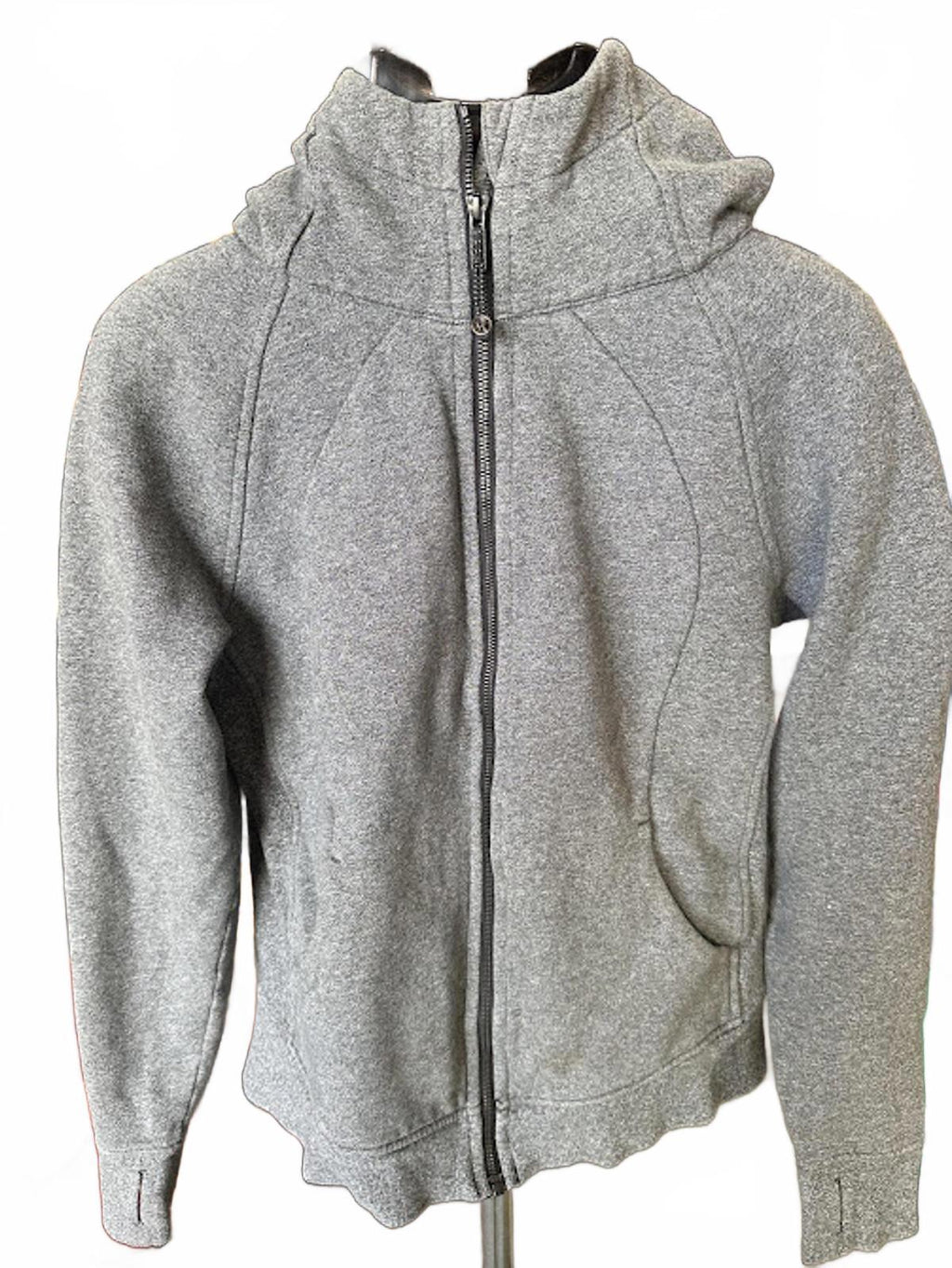 Lululemon Grey Scuba Zip Hoodie Size 10