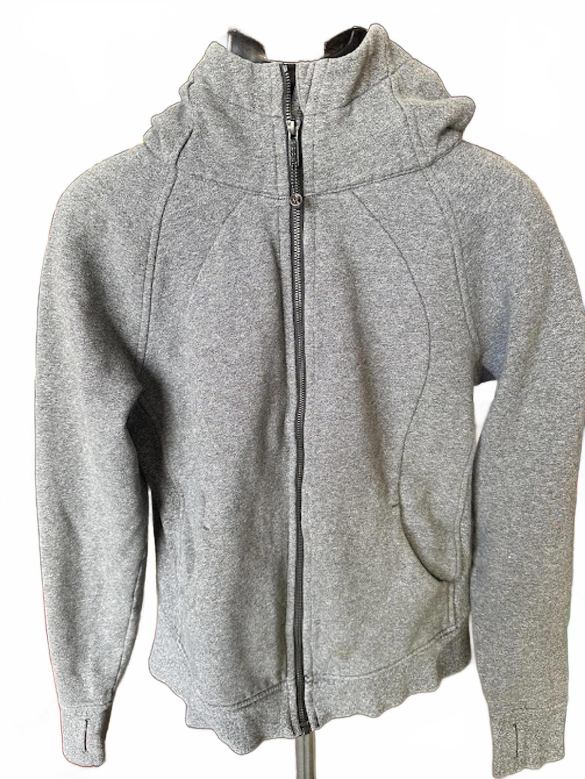 Lululemon Grey Scuba Zip Hoodie Size 10