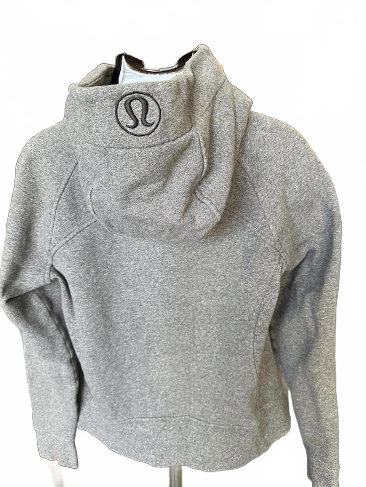Lululemon Grey Scuba Zip Hoodie Size 10