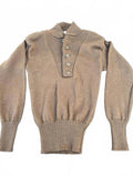 Vintage US Military Wool Henley Sweater S