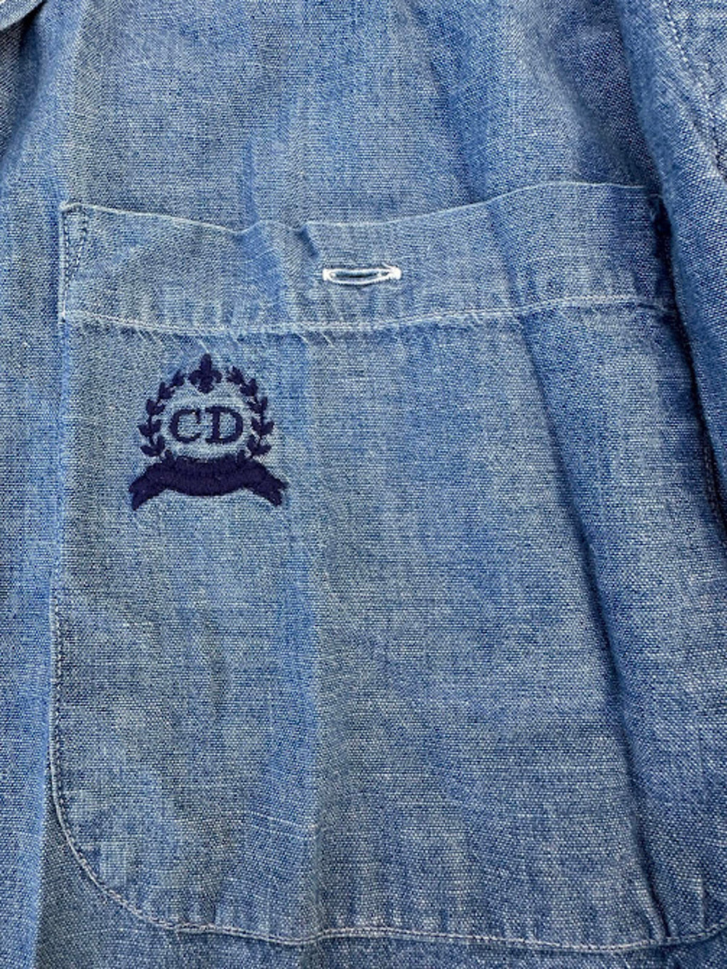 Christian Dior Monsieur Chambray Shirt USA 16