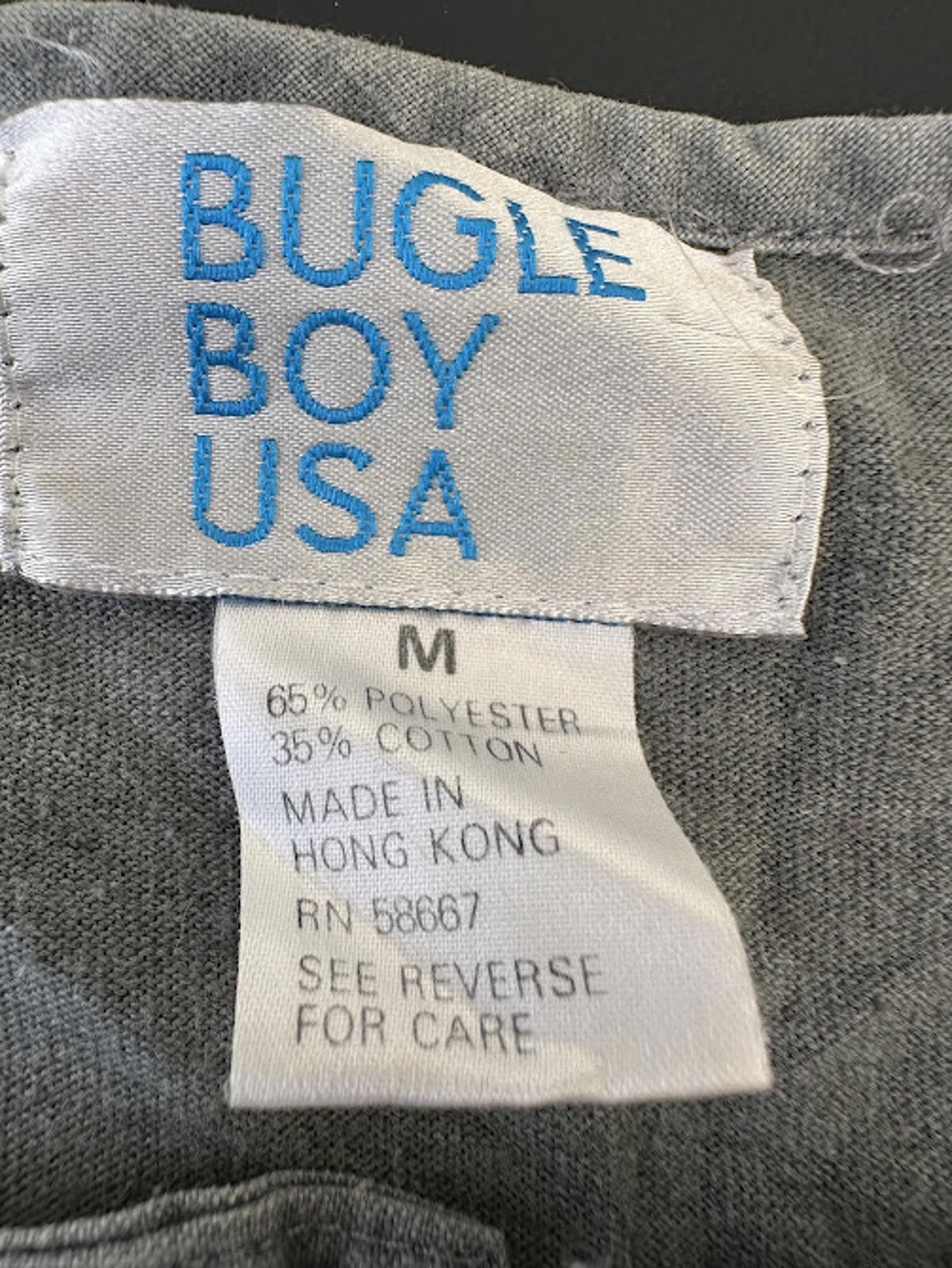 Vintage Bugle Boy USA Henley Tee M