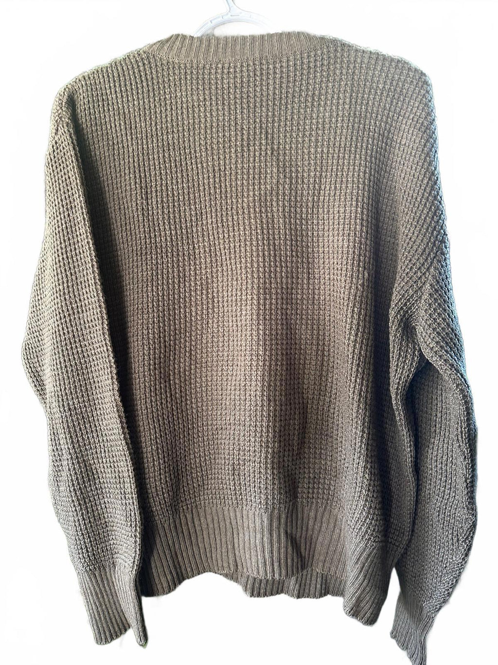 Guy de Berac GB Brown V-Neck Knit Sweater France