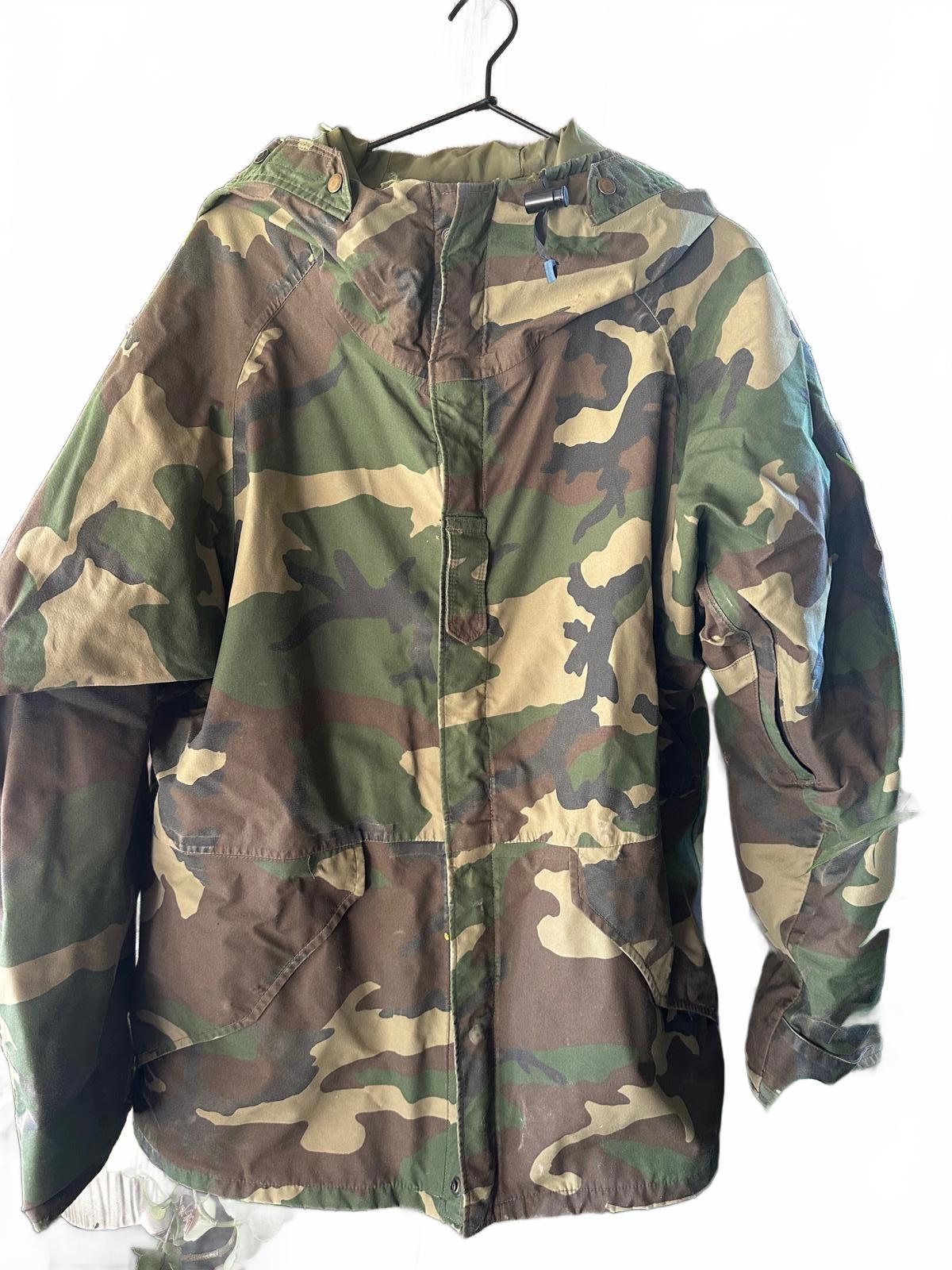 Woodland Camo Hooded Military Field Parka S/M