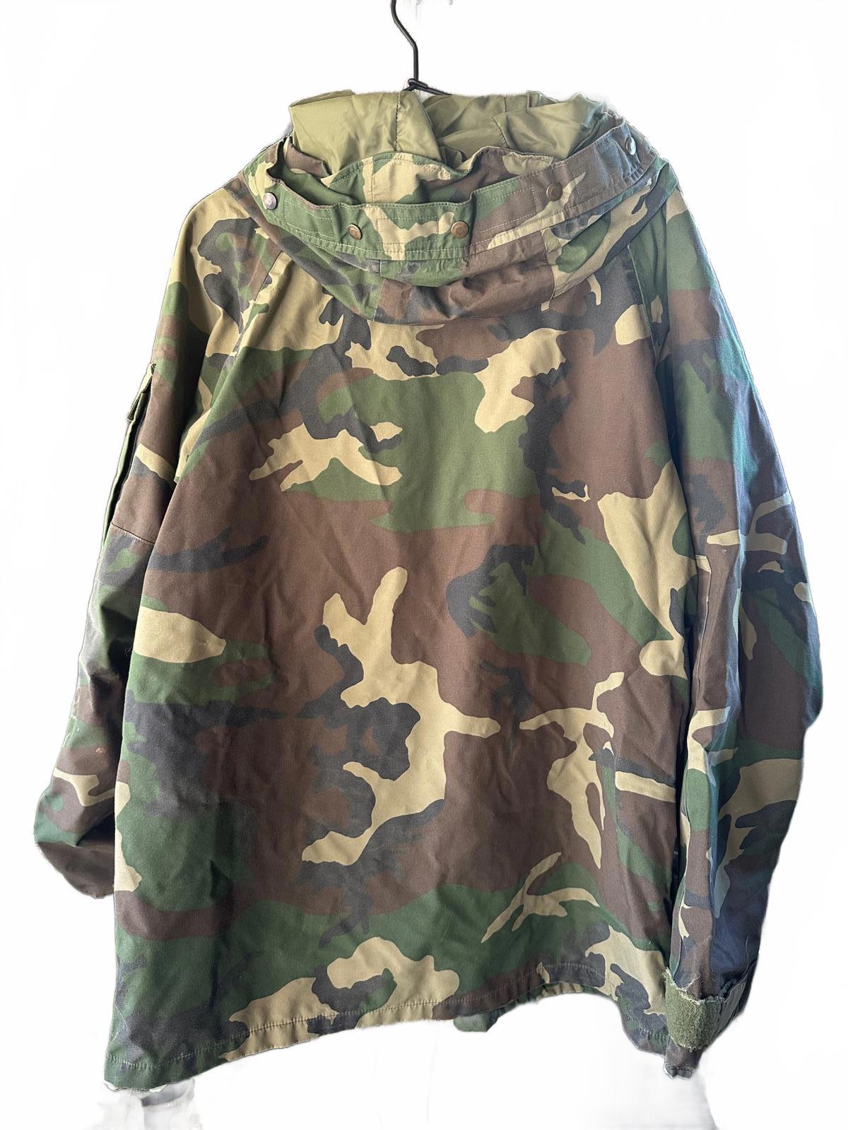 Woodland Camo Hooded Military Field Parka S/M