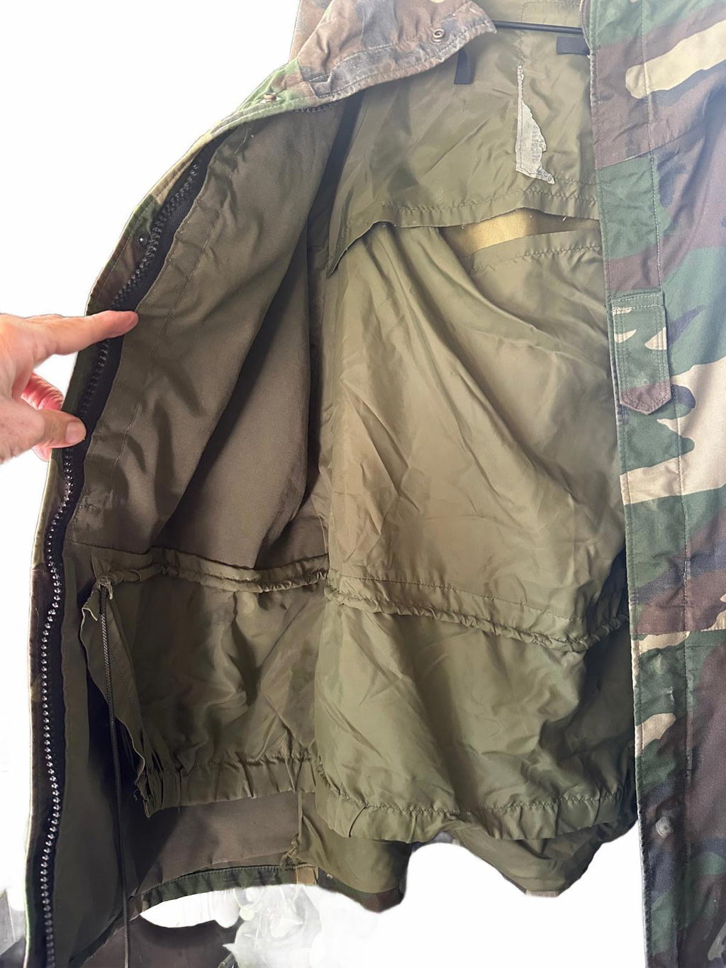 Woodland Camo Hooded Military Field Parka S/M