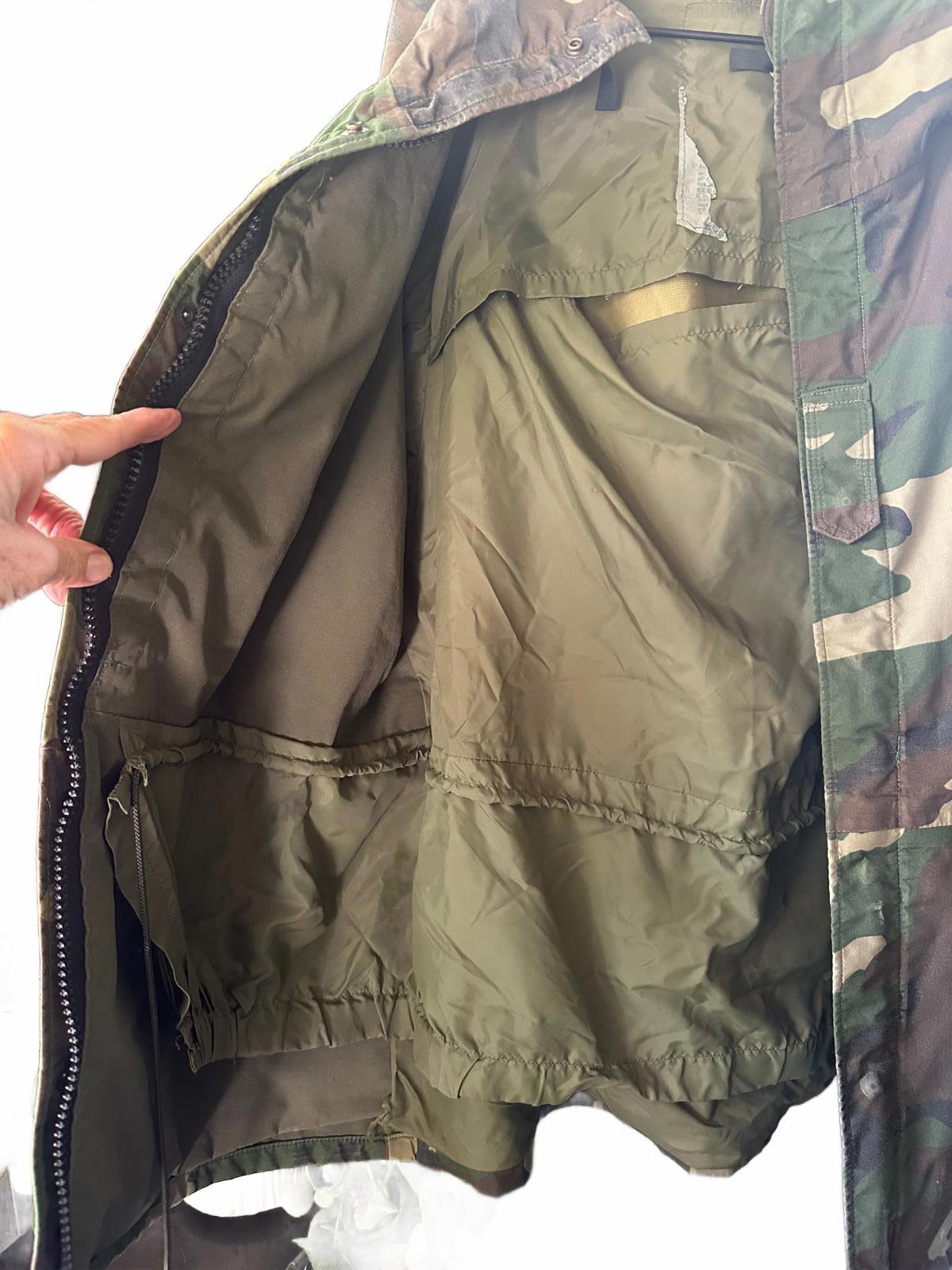 Woodland Camo Hooded Military Field Parka S/M