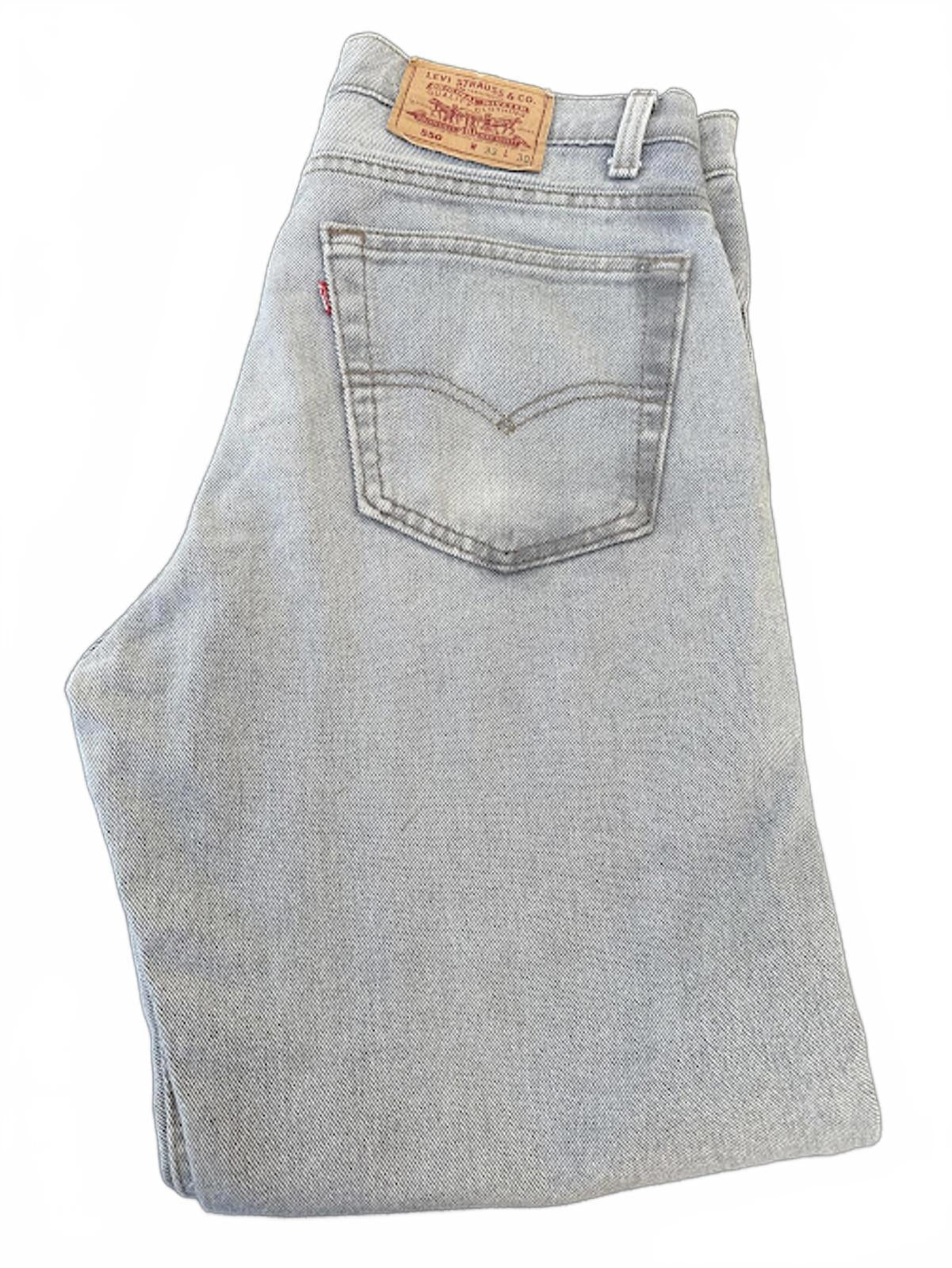 Levi’s 550 Gray Relaxed Fit Jeans 33x30 USA