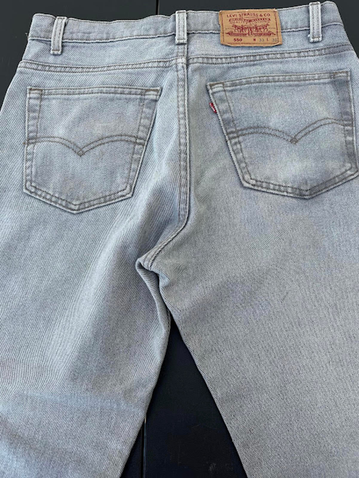 Levi’s 550 Gray Relaxed Fit Jeans 33x30 USA