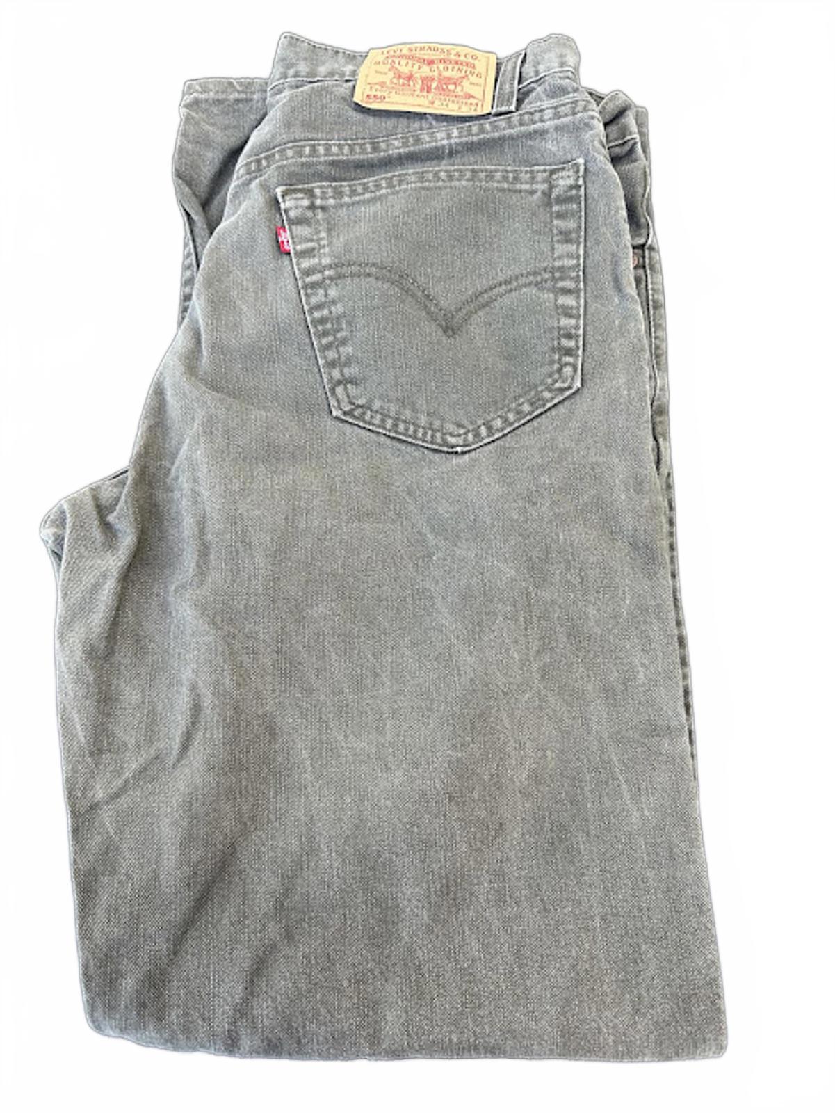 Levi’s 550 Green Gray Relaxed Jeans USA 34x34
