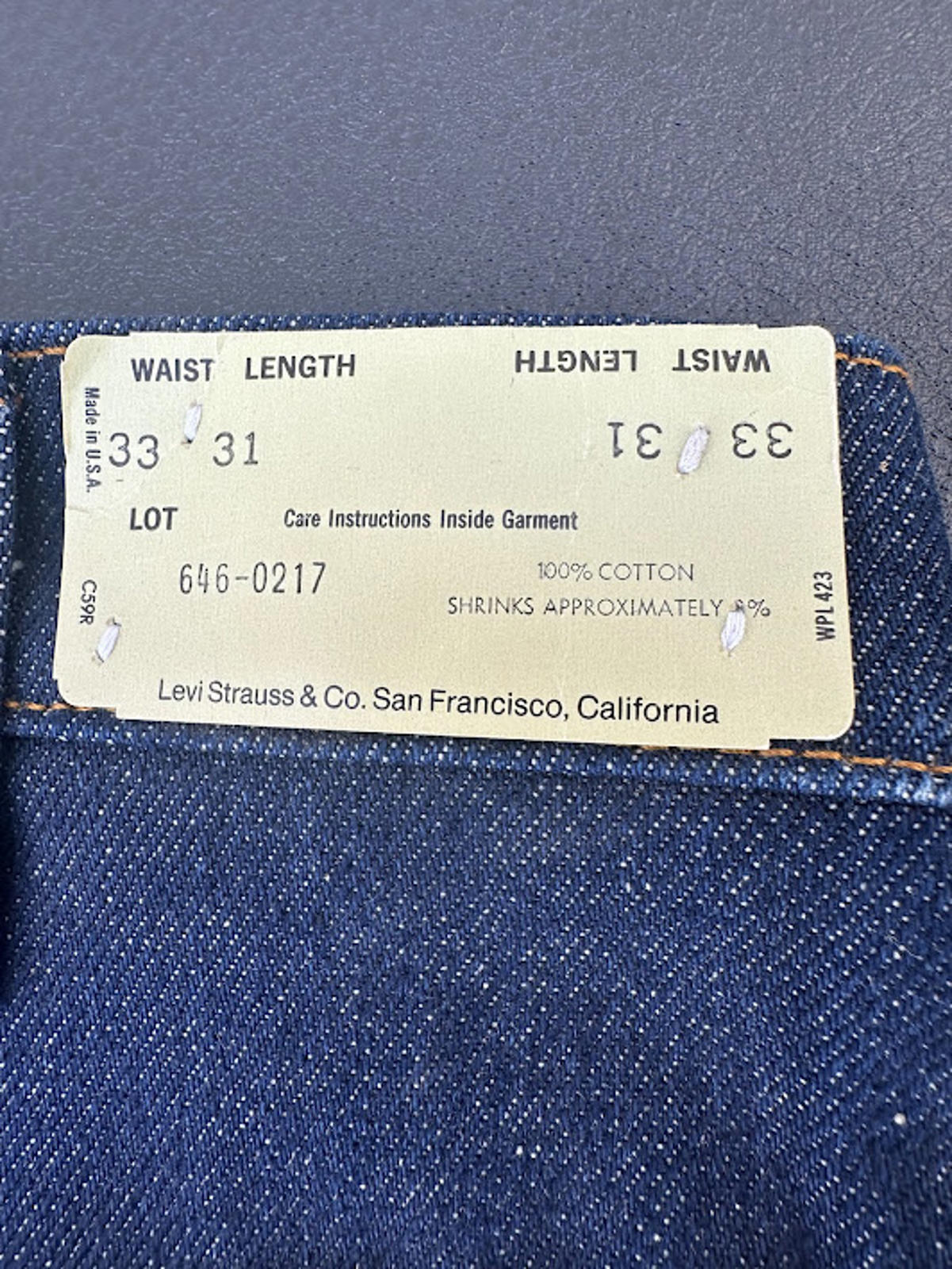 Vintage Levi’s 3331 Flare Jeans USA Deadstock 32x31