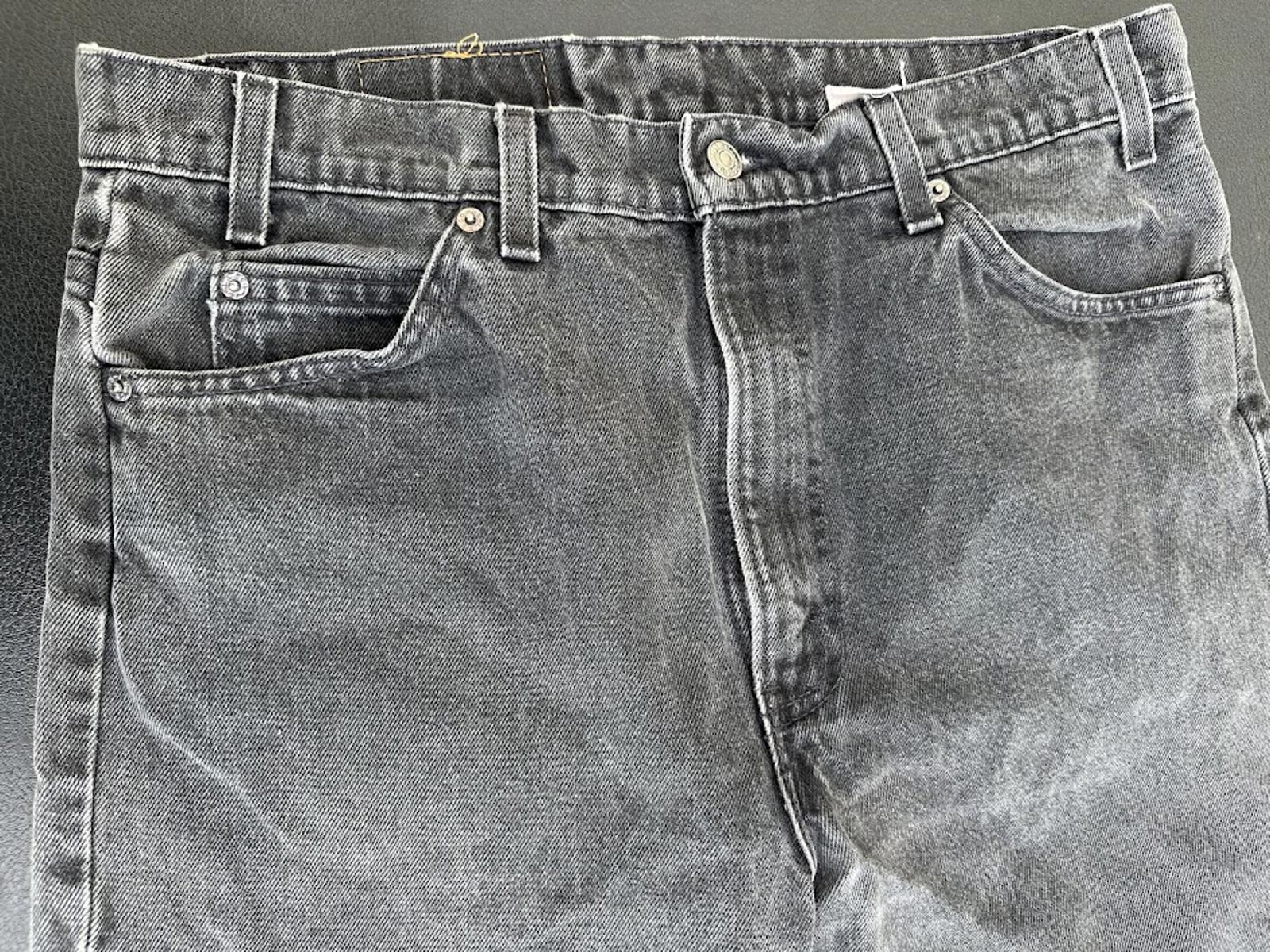 Levi’s 505 Black Jeans 36x33.5 Faded Wash