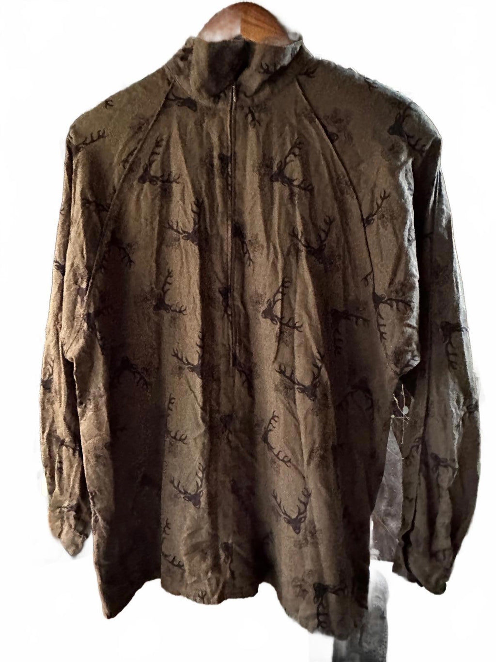 Vintage Mondi Hunting Stag Print Pullover Large